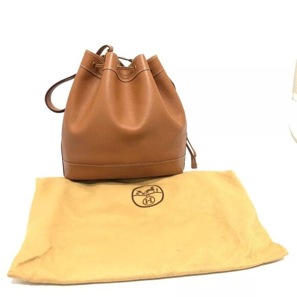 HERMES Market GM purse Shoulder Bag Epsom Brown/GoldHardware - Picture 14 of 15